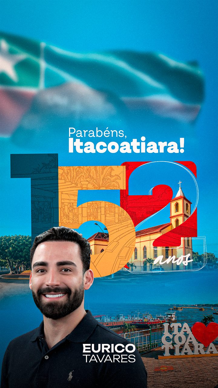 Arte Parabéns Urucará 139 anos