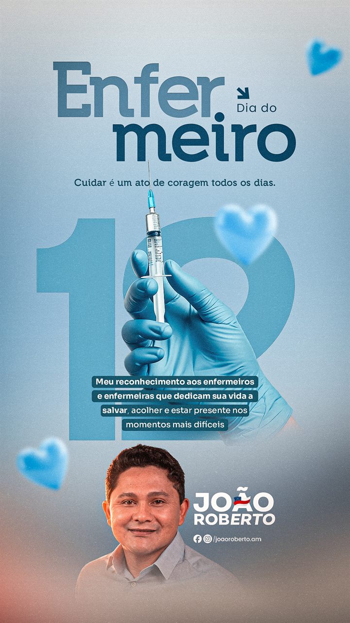 Arte de campanha Dia do Enfermeiro